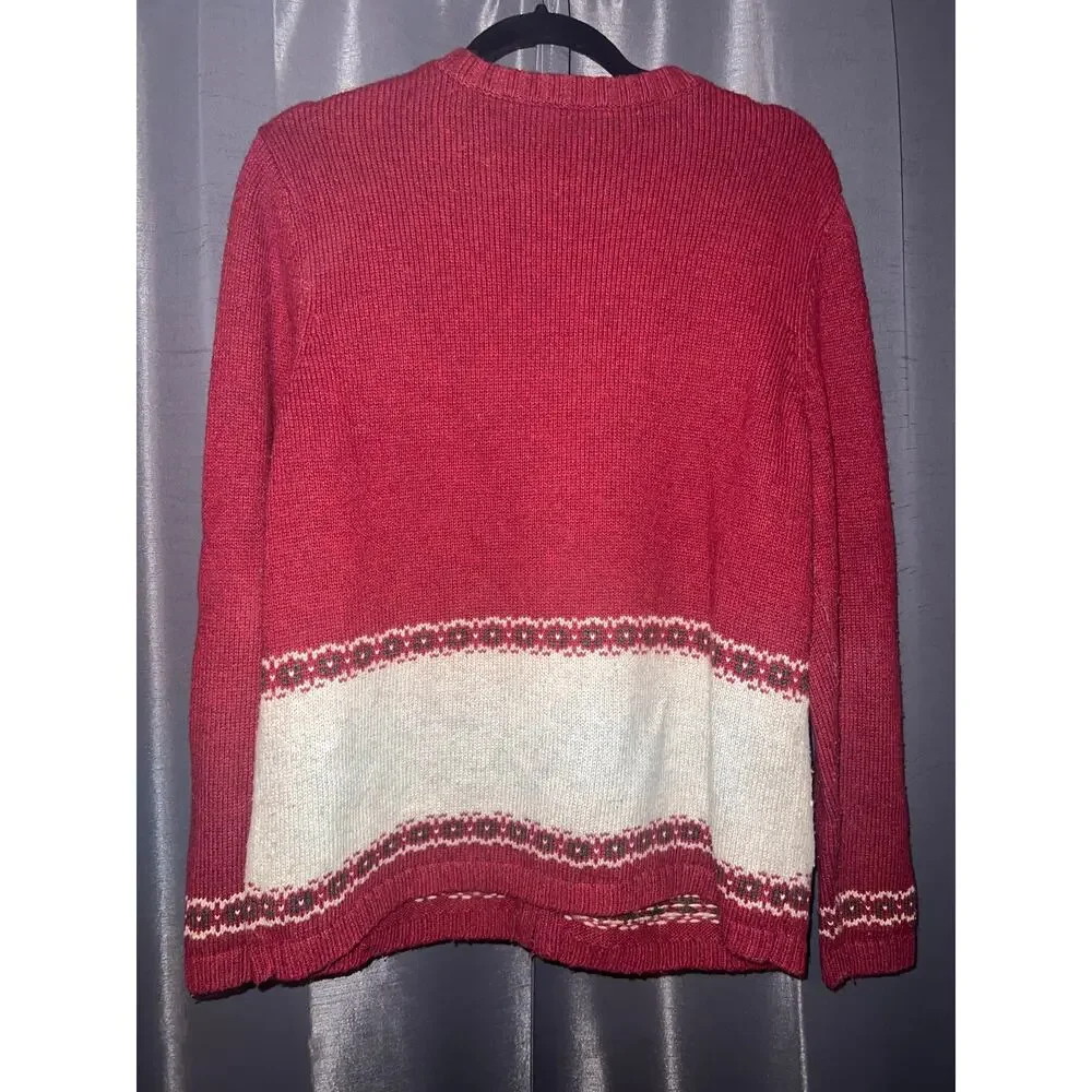 Ugly Christmas Sweater Xmas Size Medium Cardigan - Picture 3 of 3